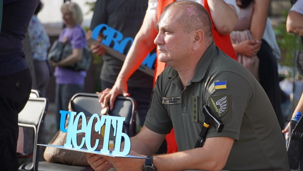 У Фастові створили символічну інсталяцію до 35-ї річниці Незалежності України