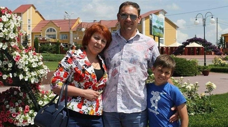 Руслан Степура з сім'єю